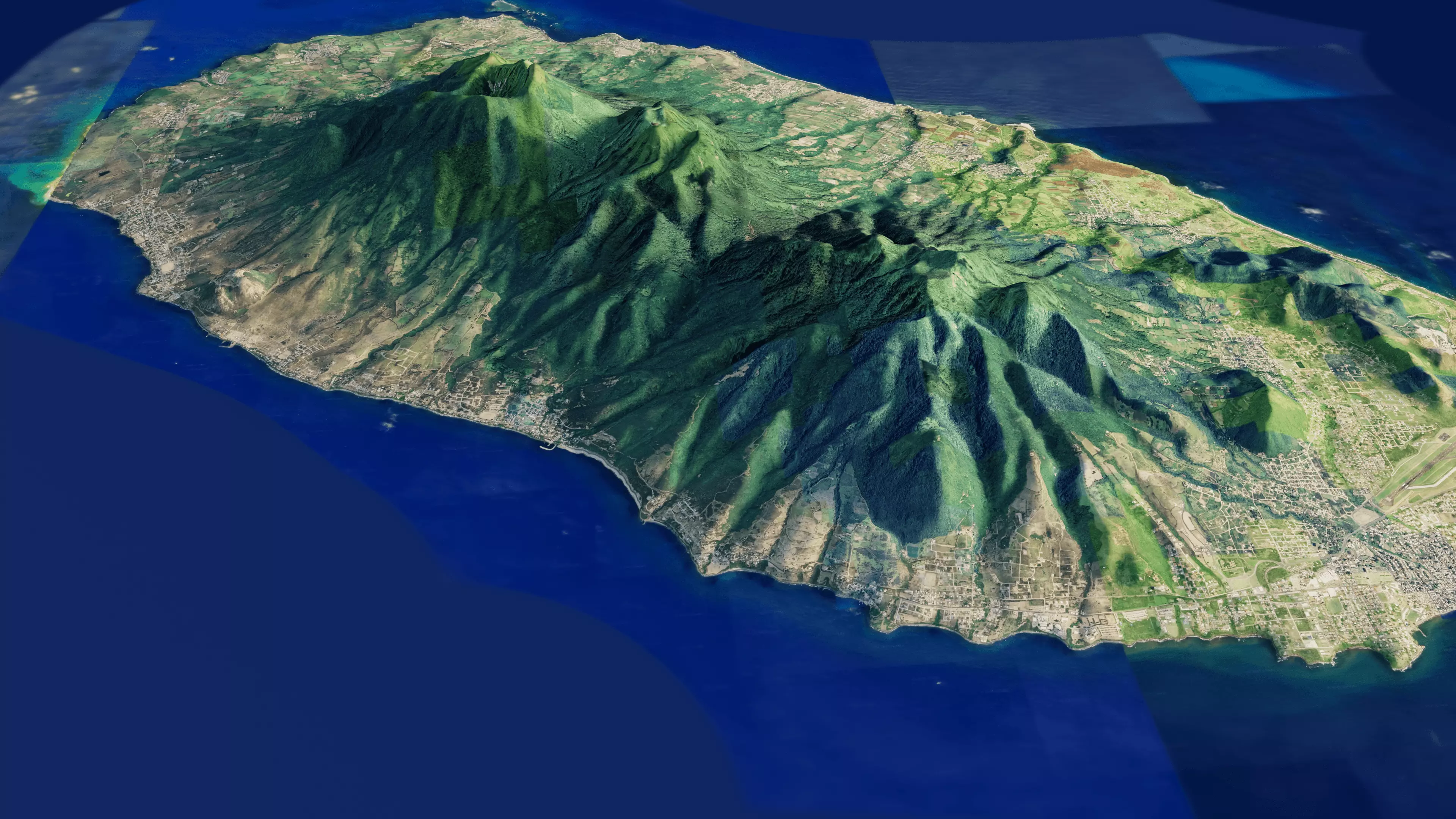 Saint Kitts Island full 3D model terrain 3D model_13