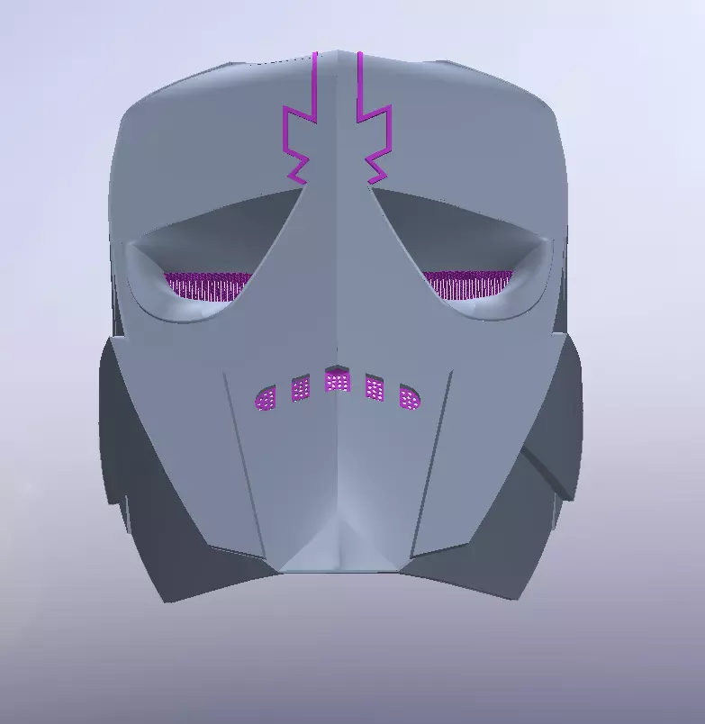 3D Print Mask Mezhdumirtsa Lololoshka Cosplay STL SLDPRT 3D print model_3