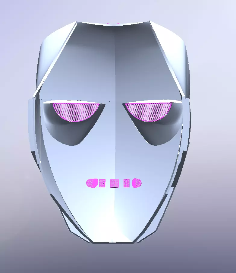 3D Print Mask Mezhdumirtsa Lololoshka Cosplay STL SLDPRT 3D print model_2