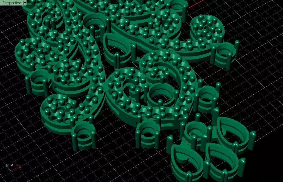 Pendant-Necklace Jewelry model -Symphony of Love  3D print model_18