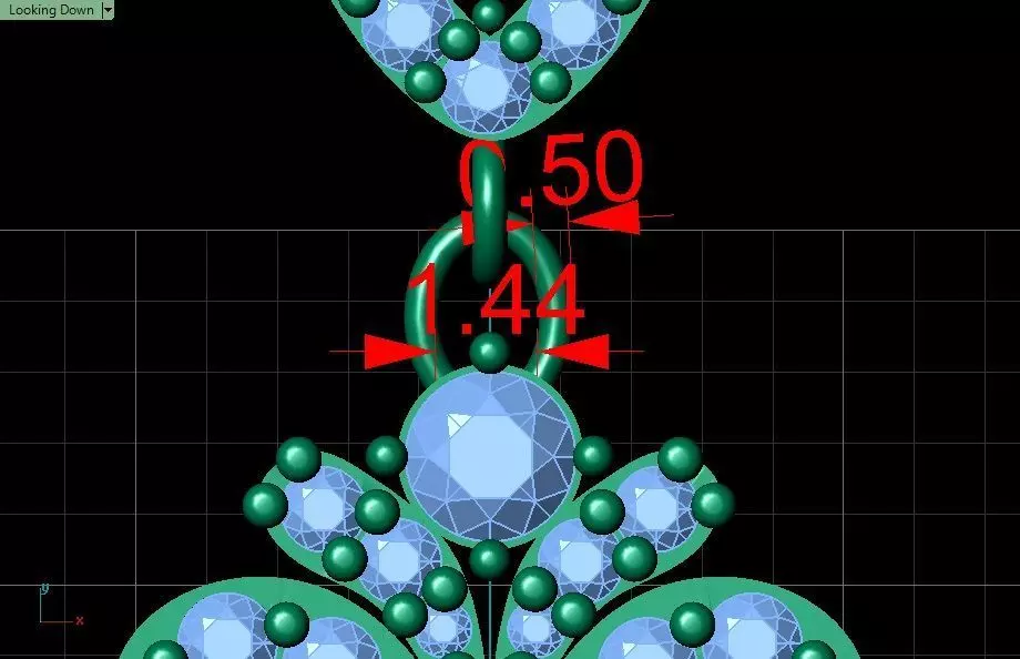 Pendant-Necklace Jewelry model -Symphony of Love  3D print model_12