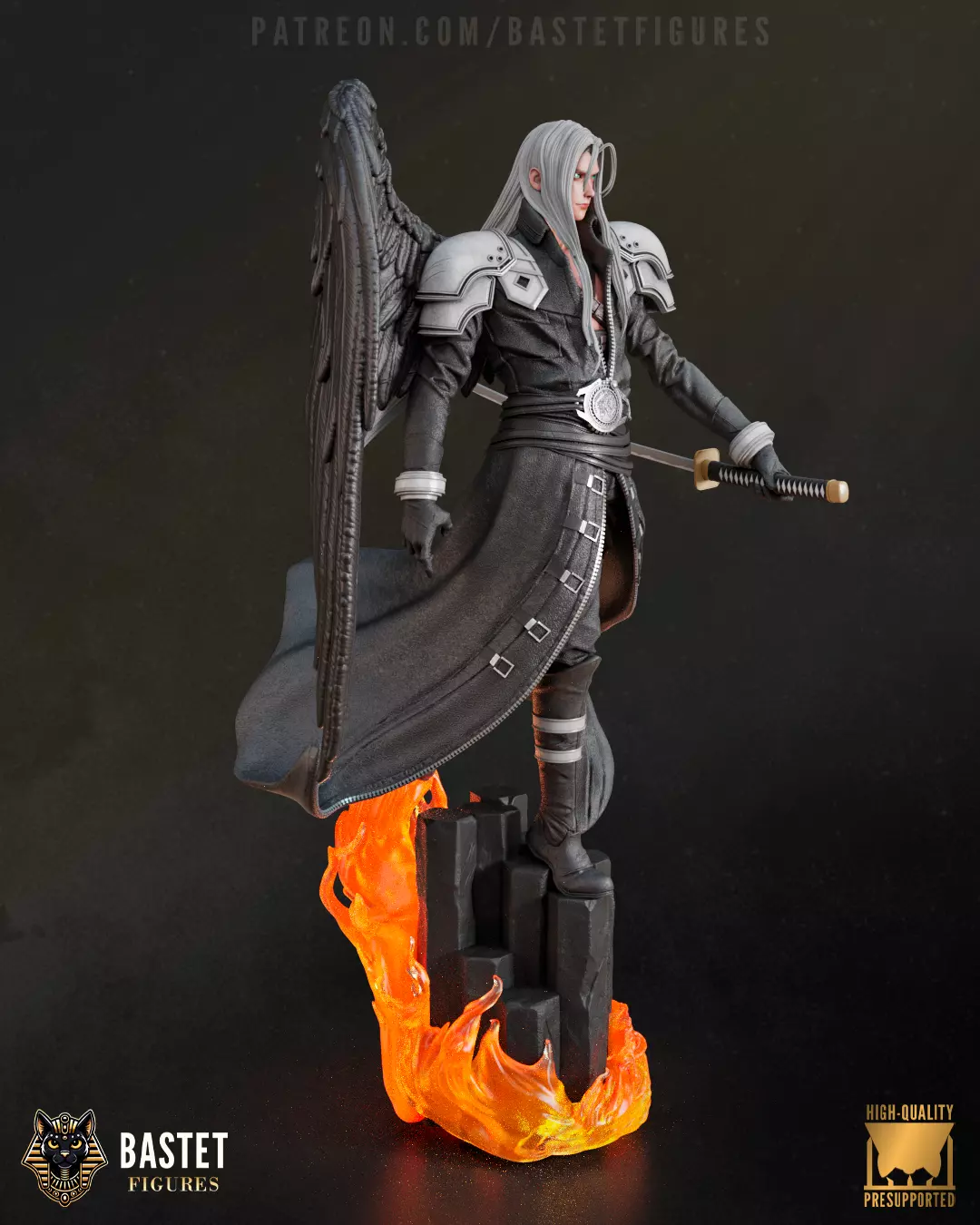 Sephiroth I Final Fantasy 3D print model_4