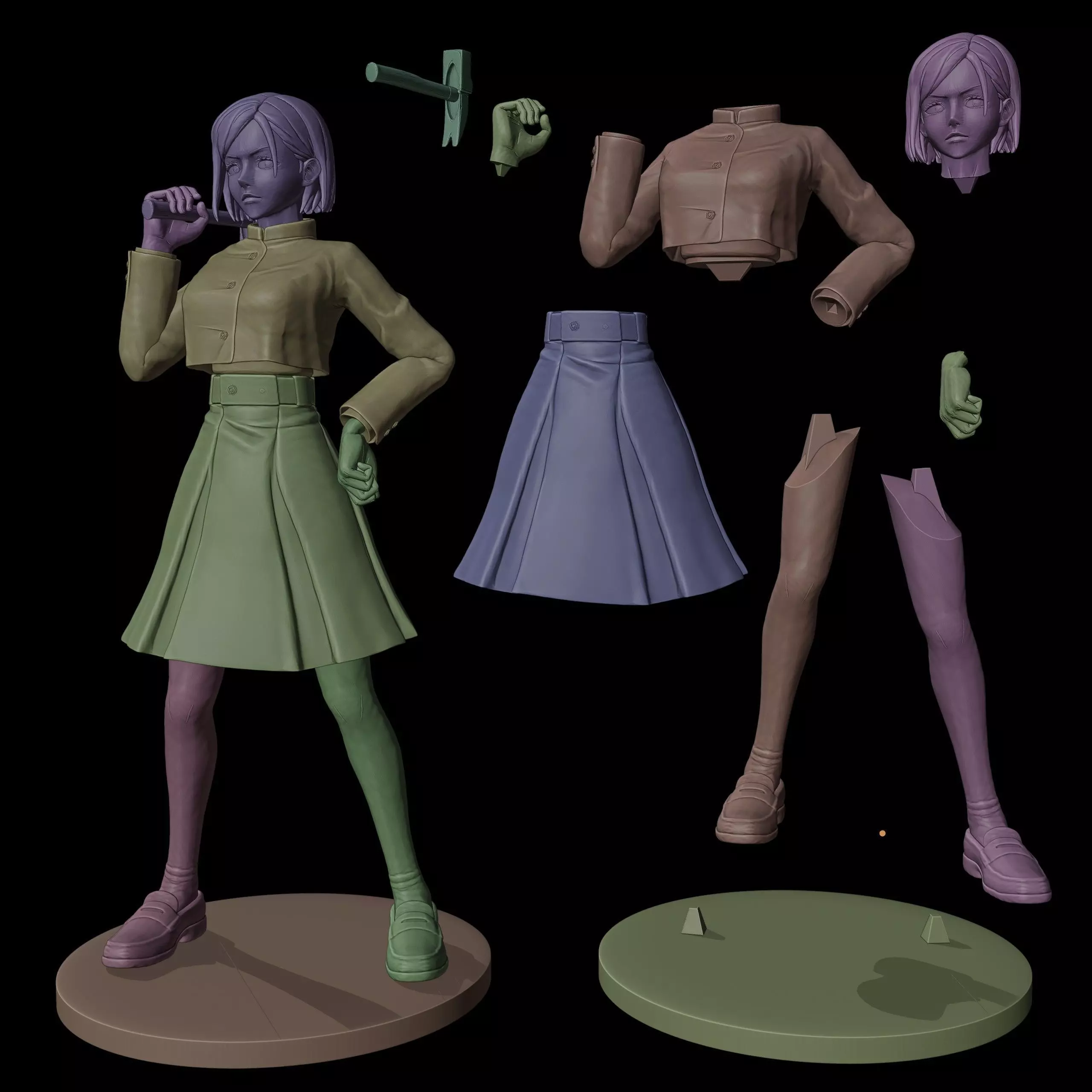 Nobara Kugisake 3D print model_12