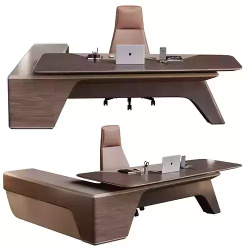 High Tech Executive Office Desk W-2428