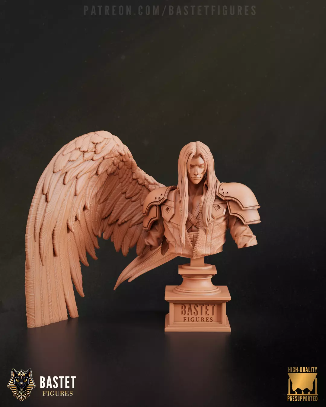 Sephiroth Bust I Final Fantasy 3D print model