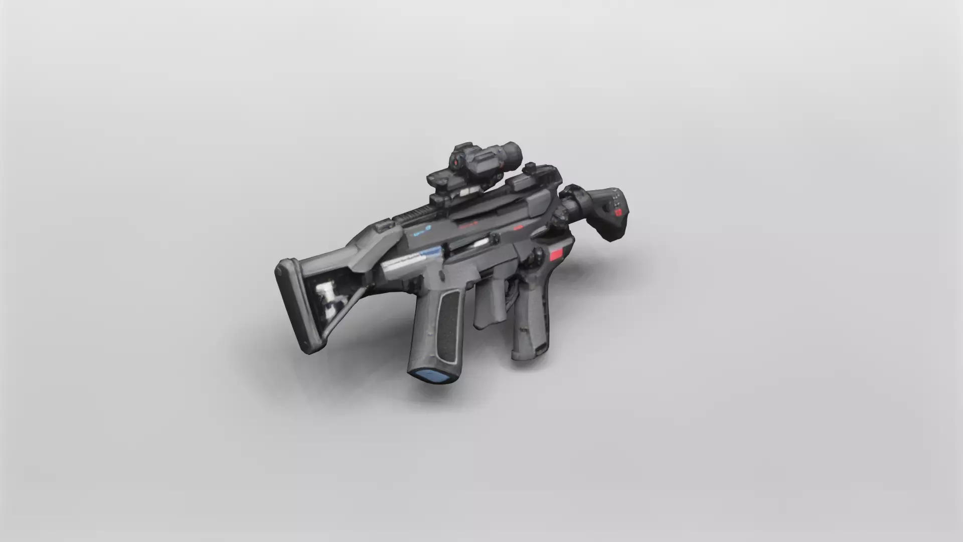 High-Detail Tactical Assault Rifle 3D Model 3D model_0