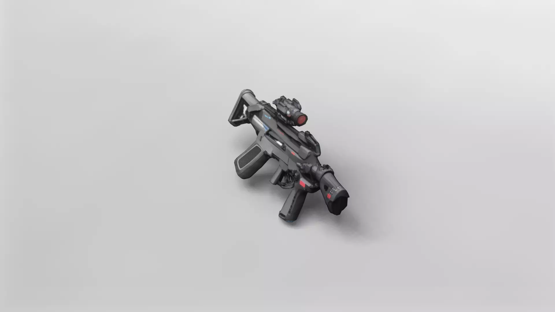 High-Detail Tactical Assault Rifle 3D Model 3D model_2