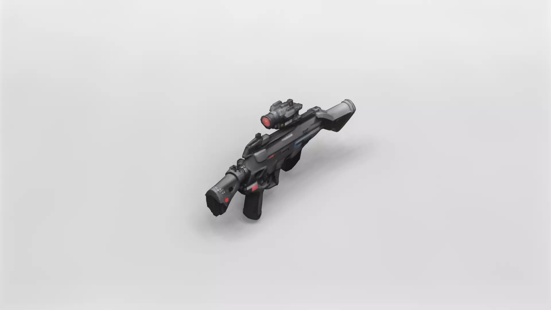 High-Detail Tactical Assault Rifle 3D Model 3D model_3