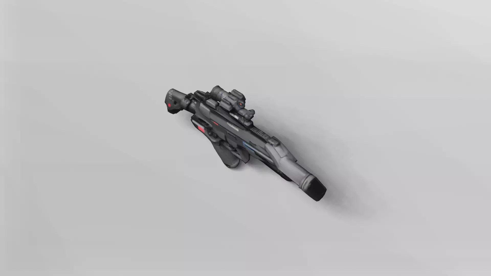 High-Detail Tactical Assault Rifle 3D Model 3D model_4