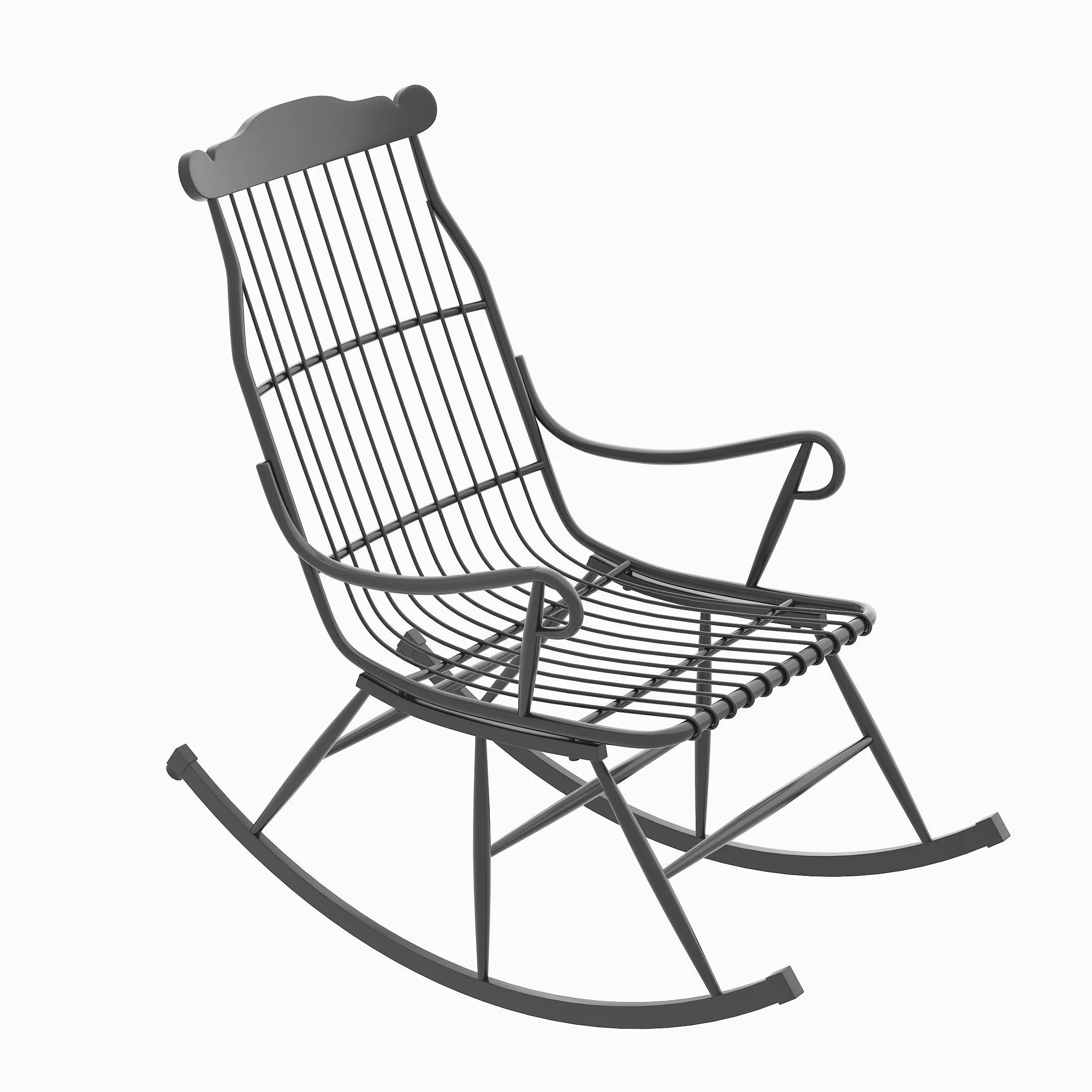 Anleberc Rocking Chair 3D model