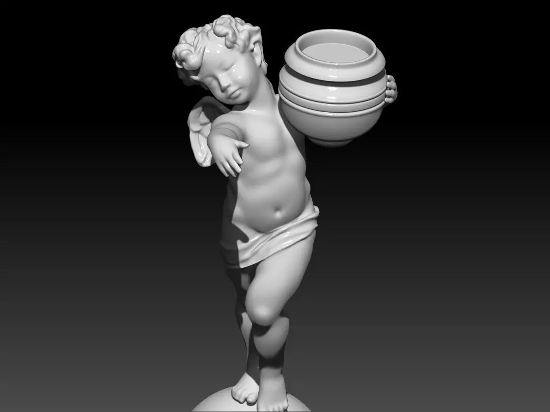 garden angel 3D print model_0