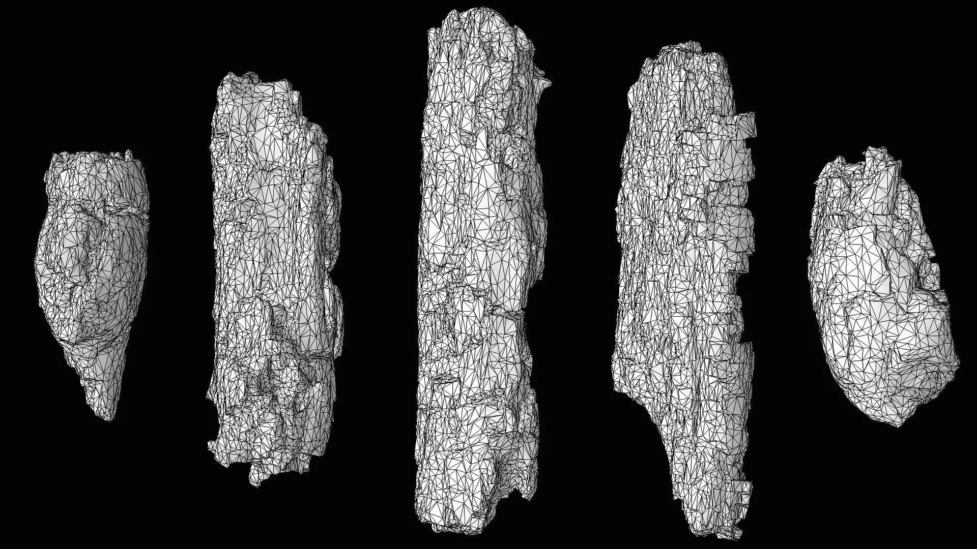 wood debris burned chunks detail PBR photogrammetry Low-poly 3D model_7