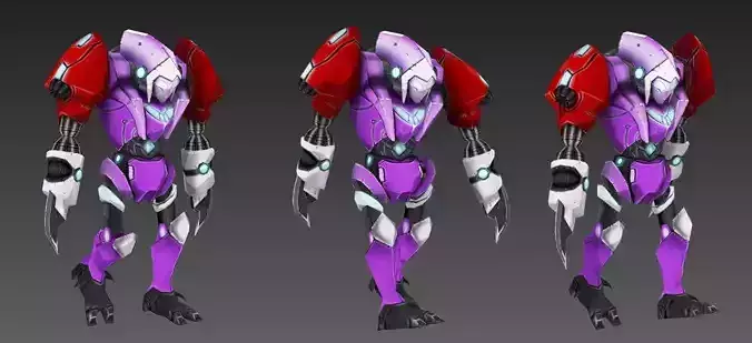 Robots Prowel Low-poly 3D model