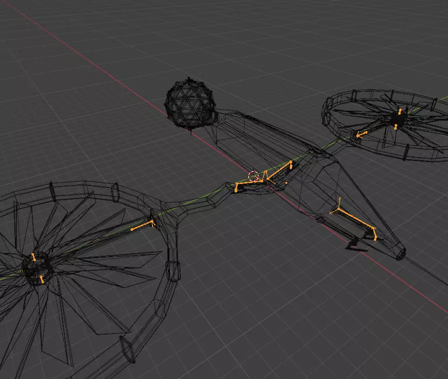 BigTechDron 4K Rigged 3D Model Low-poly 3D model_6