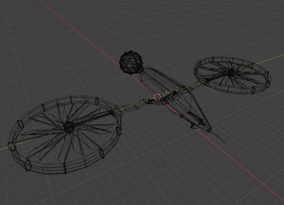 BigTechDron 4K Rigged 3D Model Low-poly 3D model_7