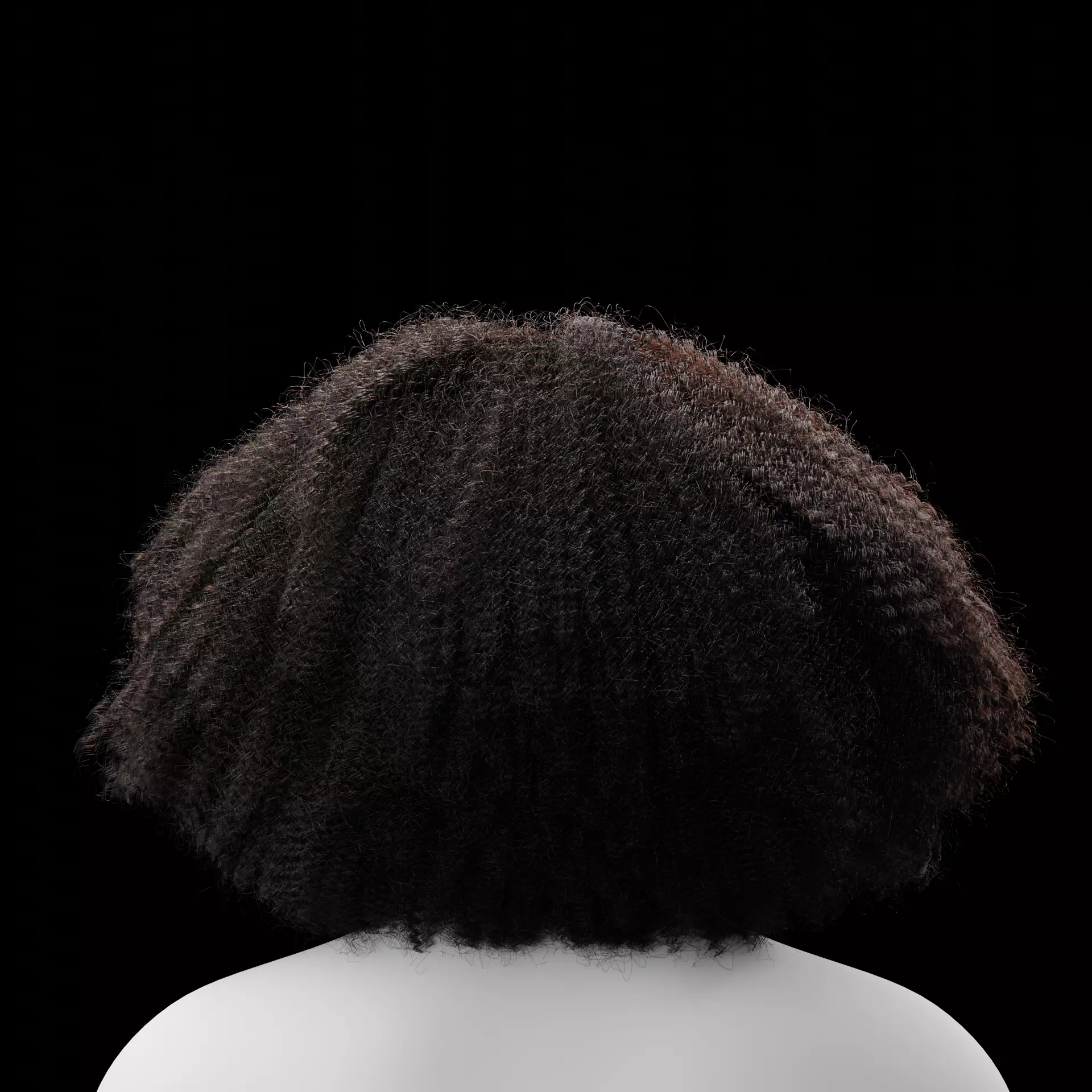 Middle Part Curls 3D model_16