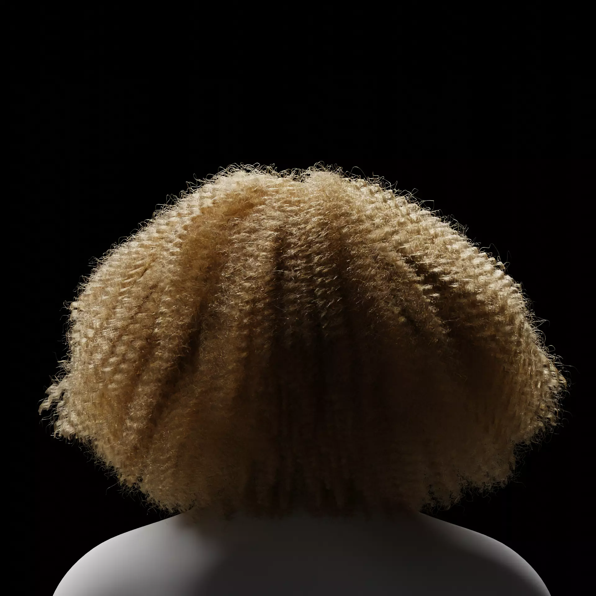 Middle Part Curls 3D model_18