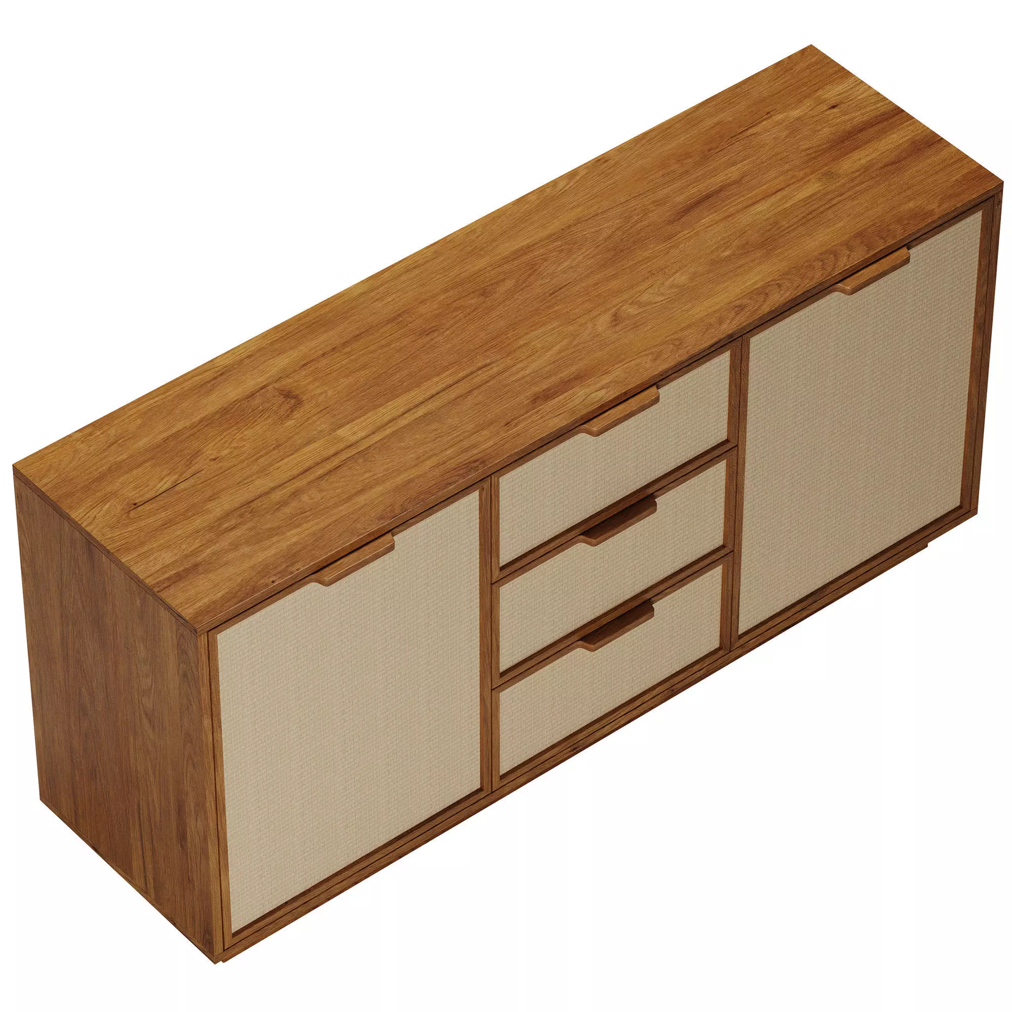 Douglas Buffet by West Elm 3D model_4