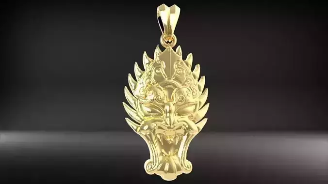 Mayan Tribal Pendant 3D print model