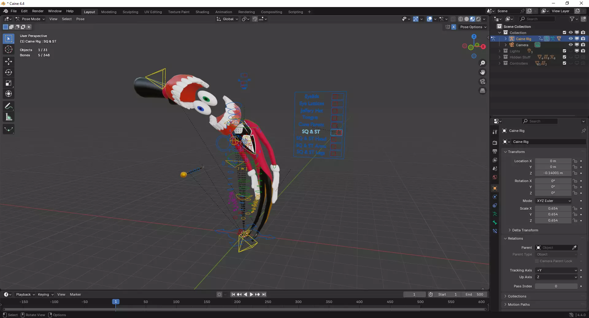 Caine - The Amazing Digital Circus Low-poly 3D model_21