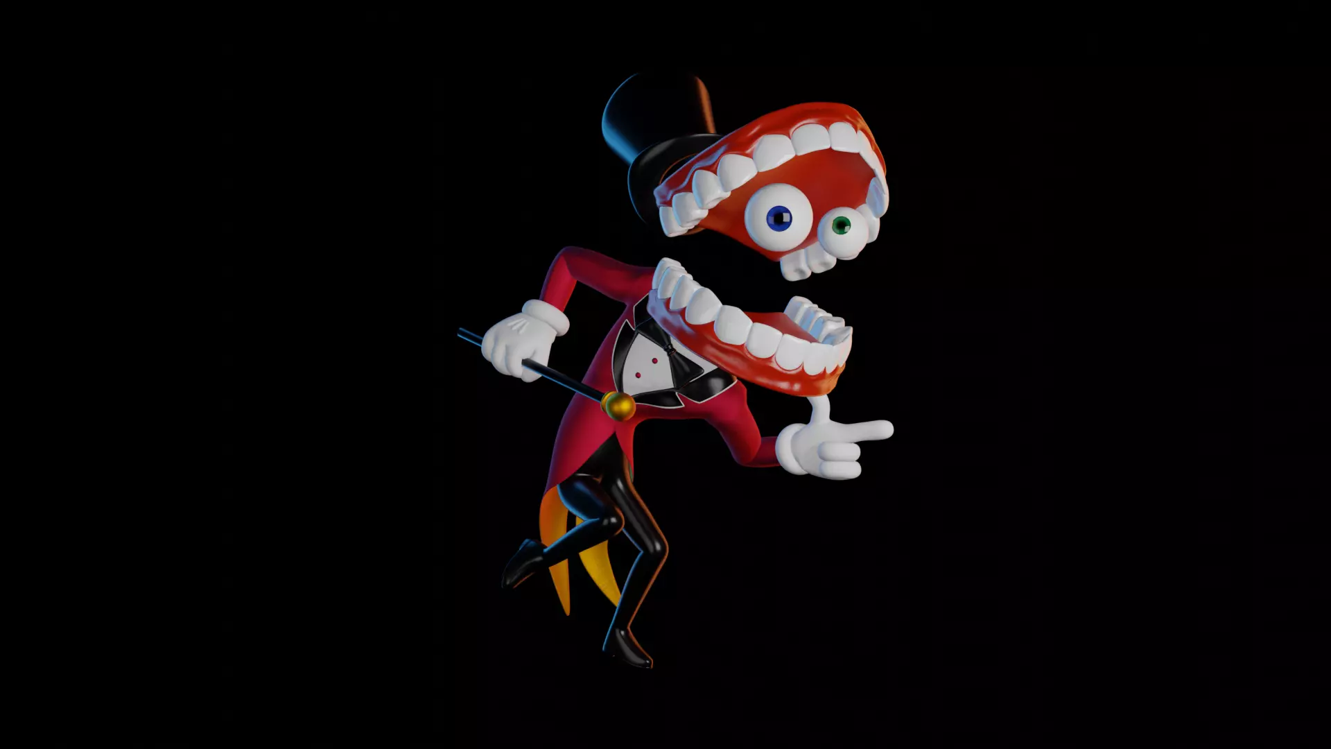 Caine - The Amazing Digital Circus Low-poly 3D model_3