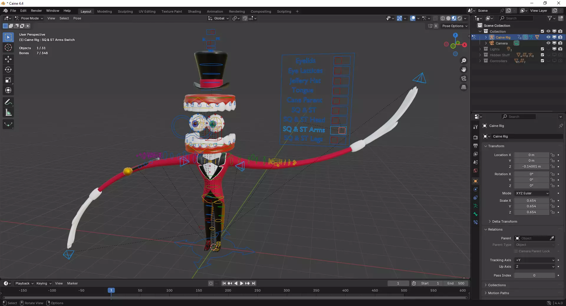 Caine - The Amazing Digital Circus Low-poly 3D model_23