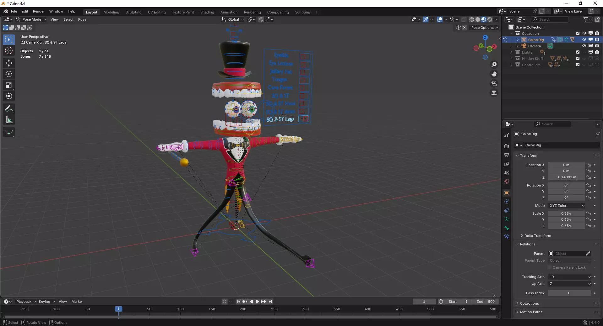 Caine - The Amazing Digital Circus Low-poly 3D model_24