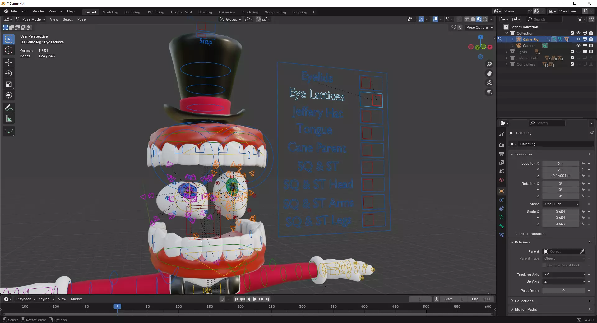 Caine - The Amazing Digital Circus Low-poly 3D model_16