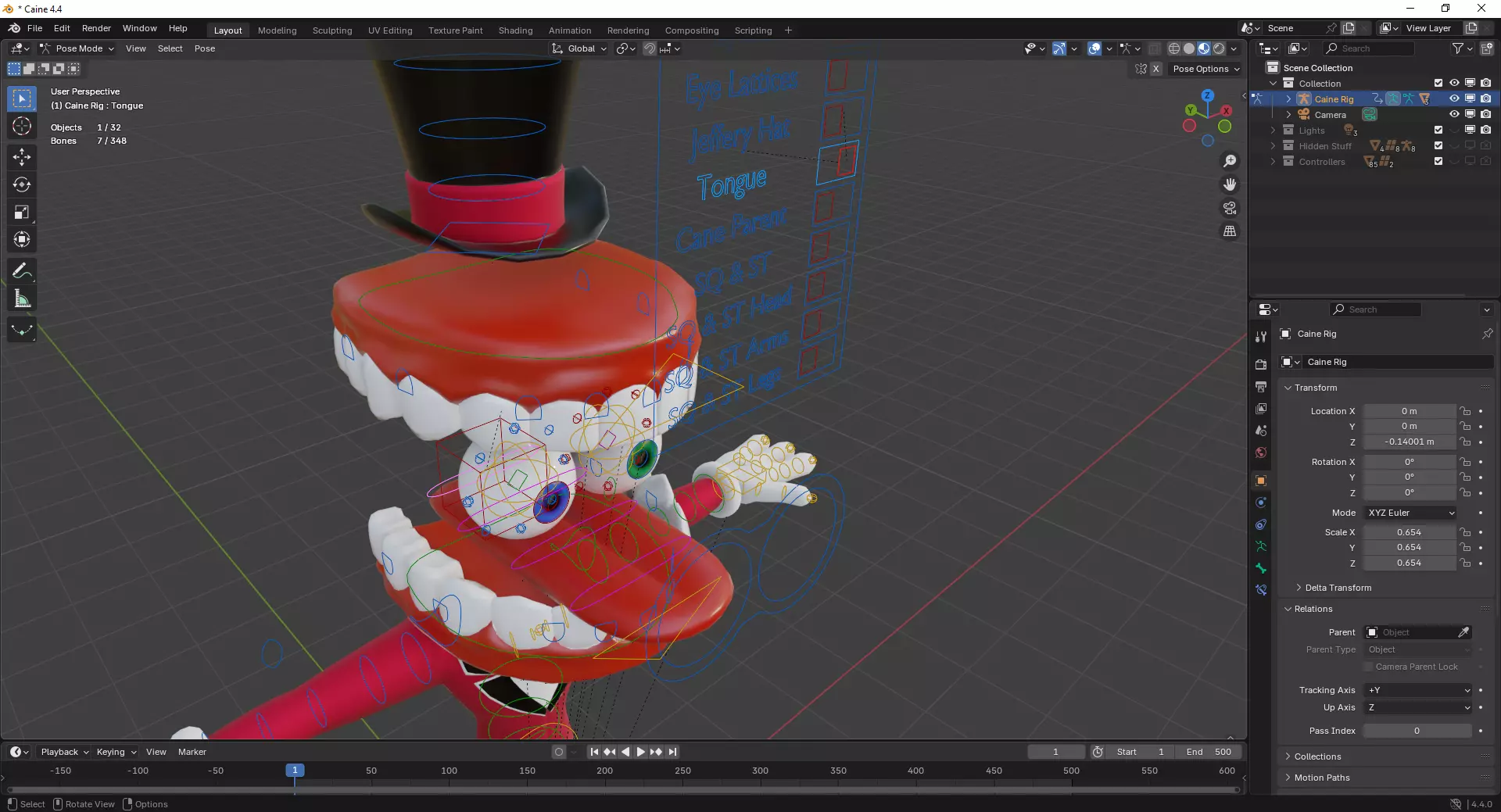 Caine - The Amazing Digital Circus Low-poly 3D model_19