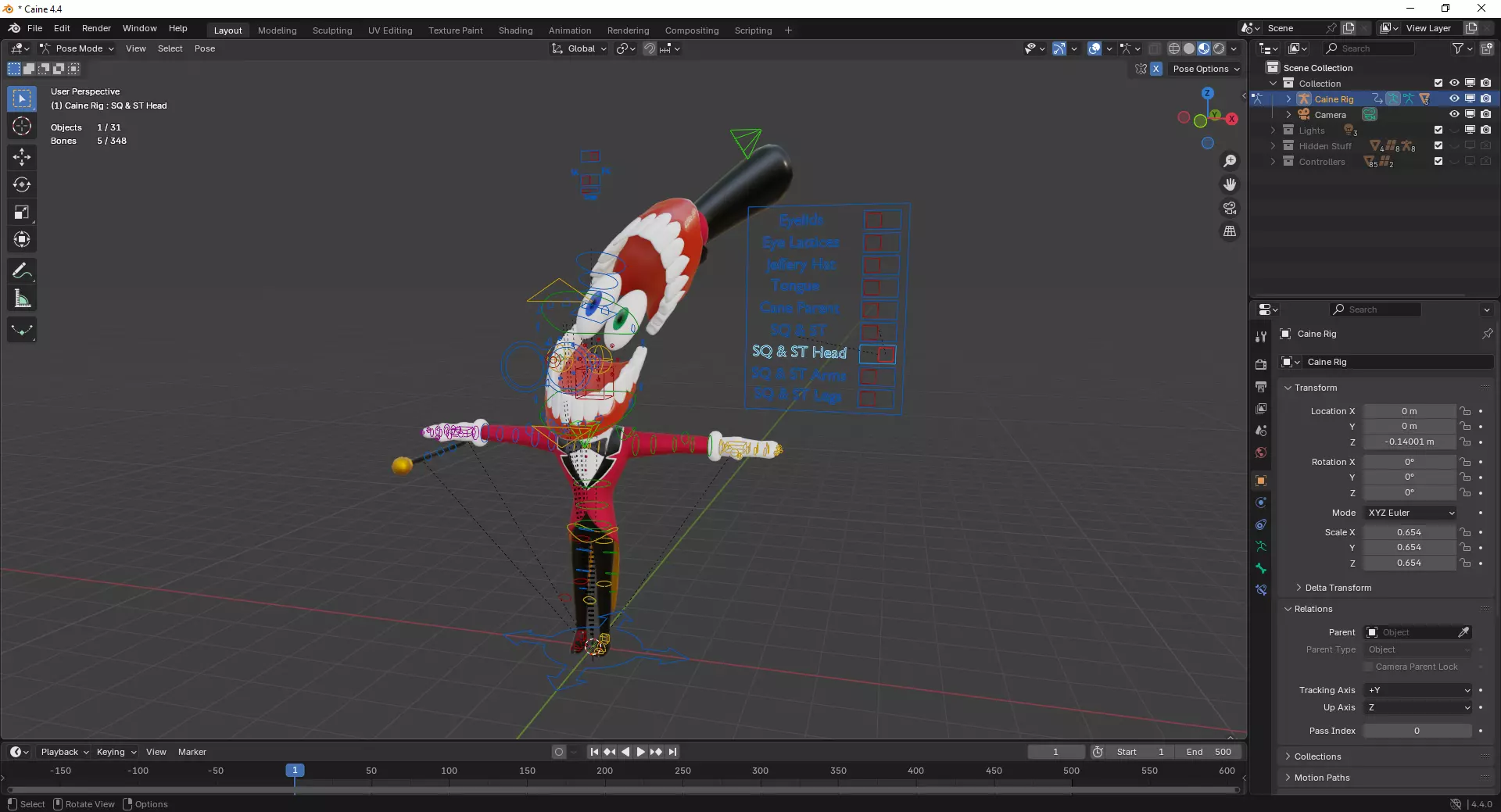 Caine - The Amazing Digital Circus Low-poly 3D model_22