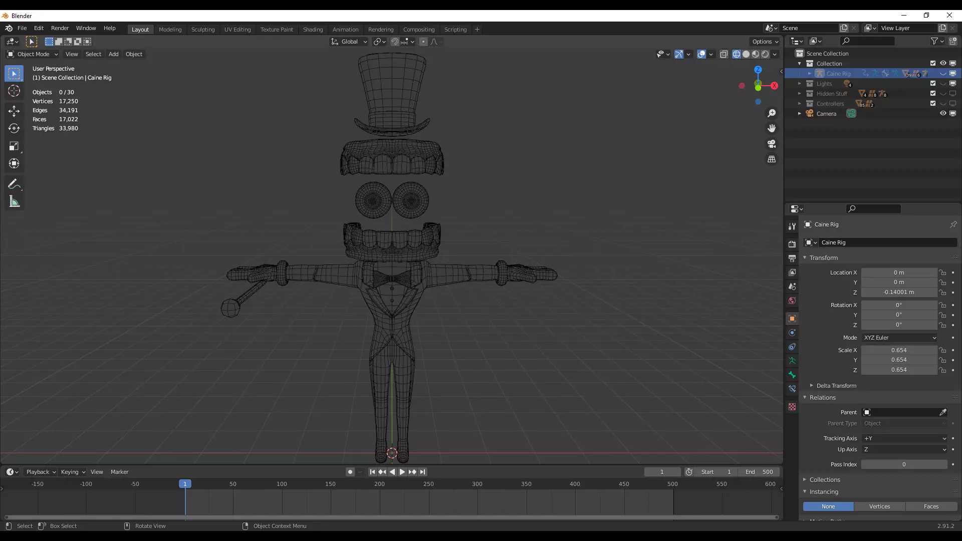 Caine - The Amazing Digital Circus Low-poly 3D model_25