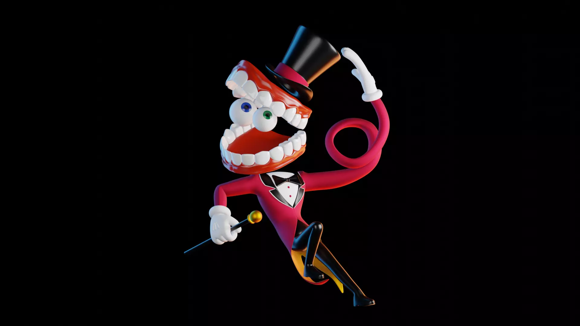Caine - The Amazing Digital Circus Low-poly 3D model_4