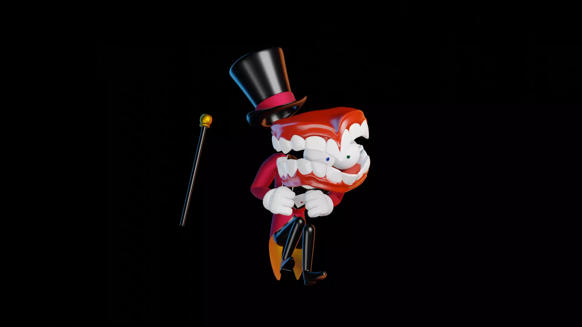 Caine - The Amazing Digital Circus Low-poly 3D model_5