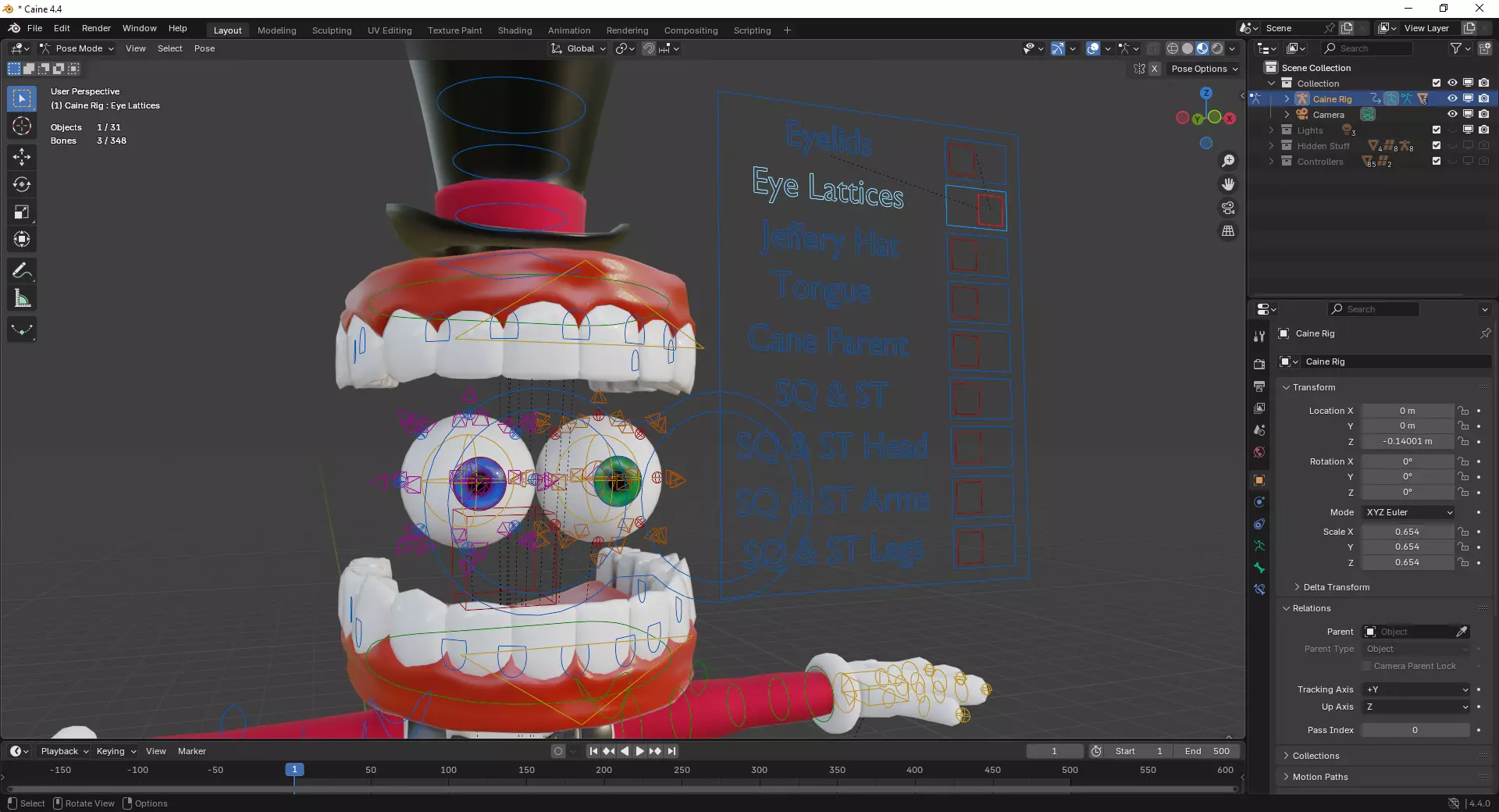 Caine - The Amazing Digital Circus Low-poly 3D model_15