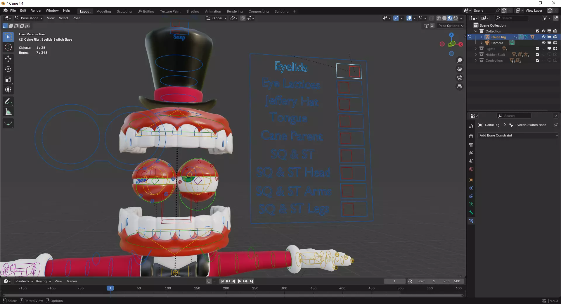 Caine - The Amazing Digital Circus Low-poly 3D model_14