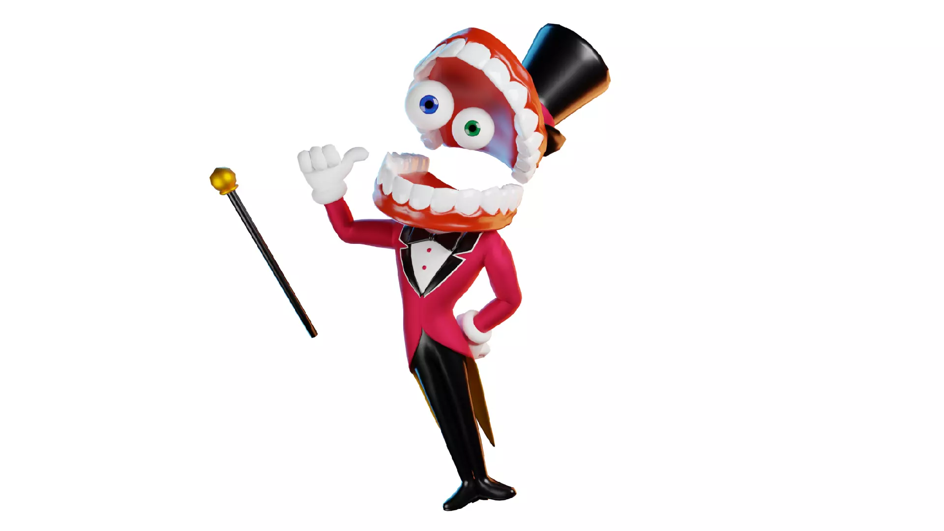 Caine - The Amazing Digital Circus Low-poly 3D model_0