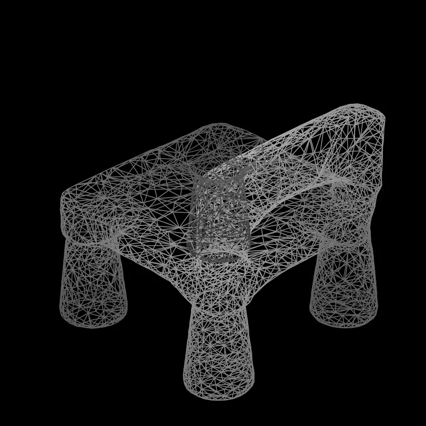 112 Toddler Chair Replica 3D Model STL OBJ FBX 3D print model_10