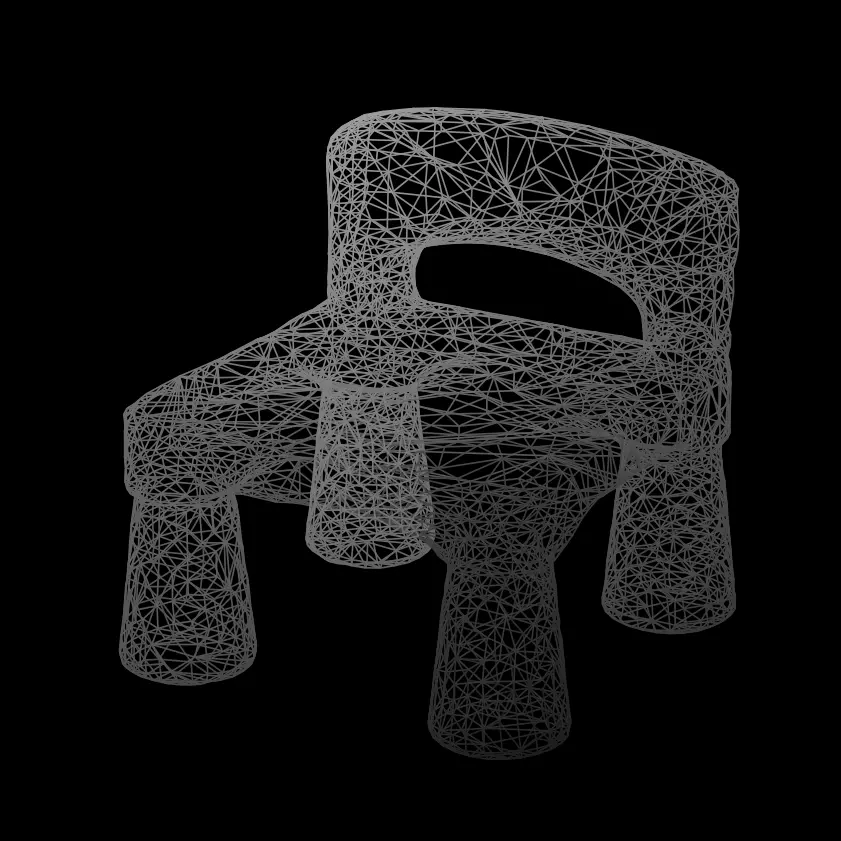 112 Toddler Chair Replica 3D Model STL OBJ FBX 3D print model_13