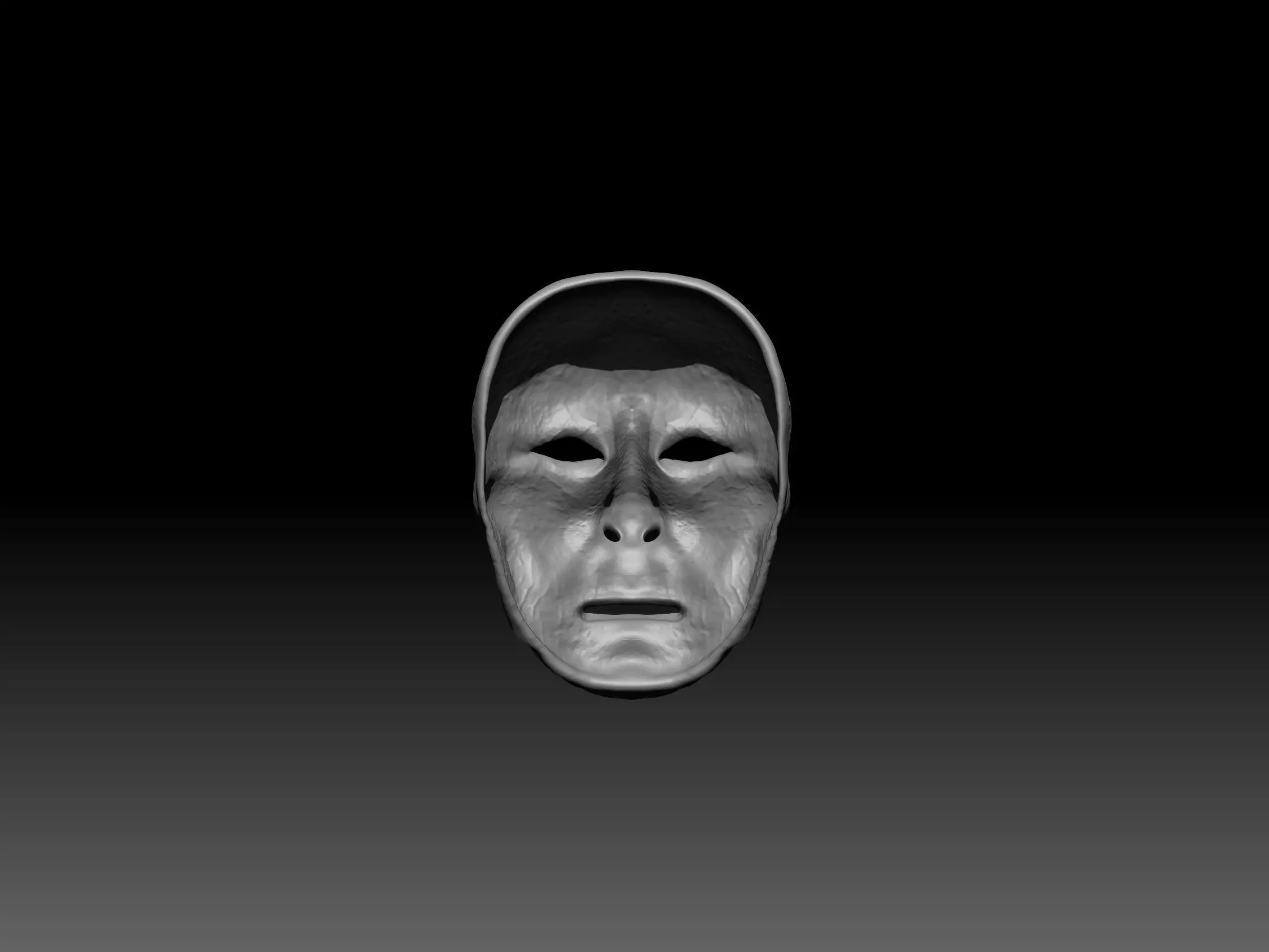 Old man Mask 3D print model_3