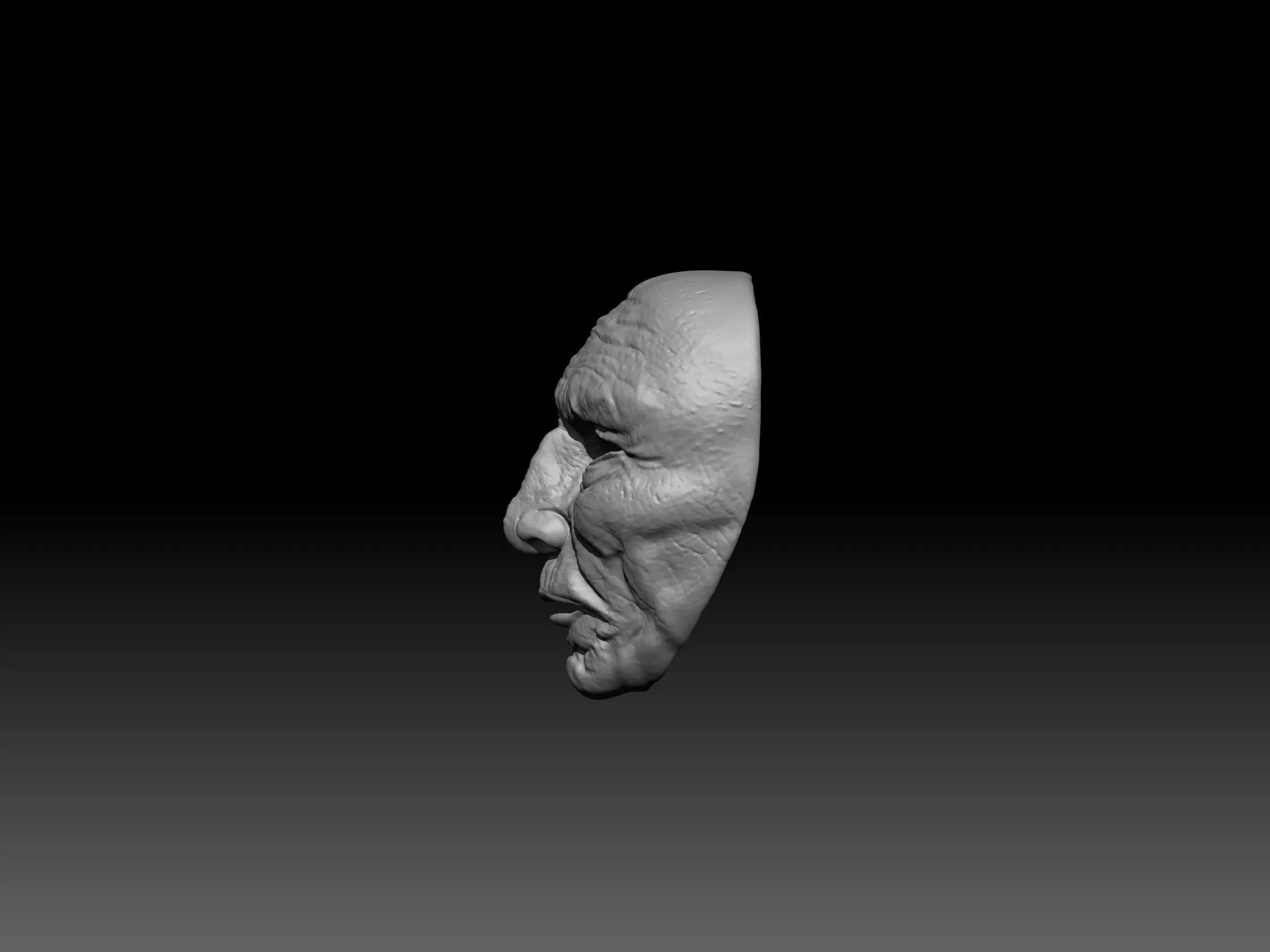 Old man Mask 3D print model_2