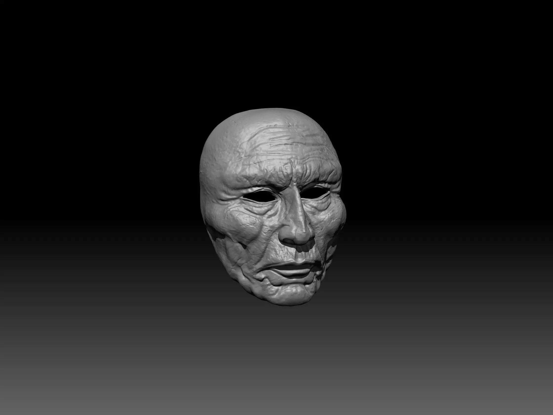 Old man Mask 3D print model_4