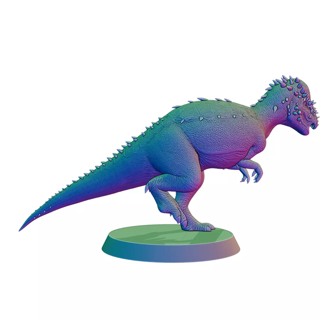 3D Printable Pachycephalosaurus Miniature 3D print model_3