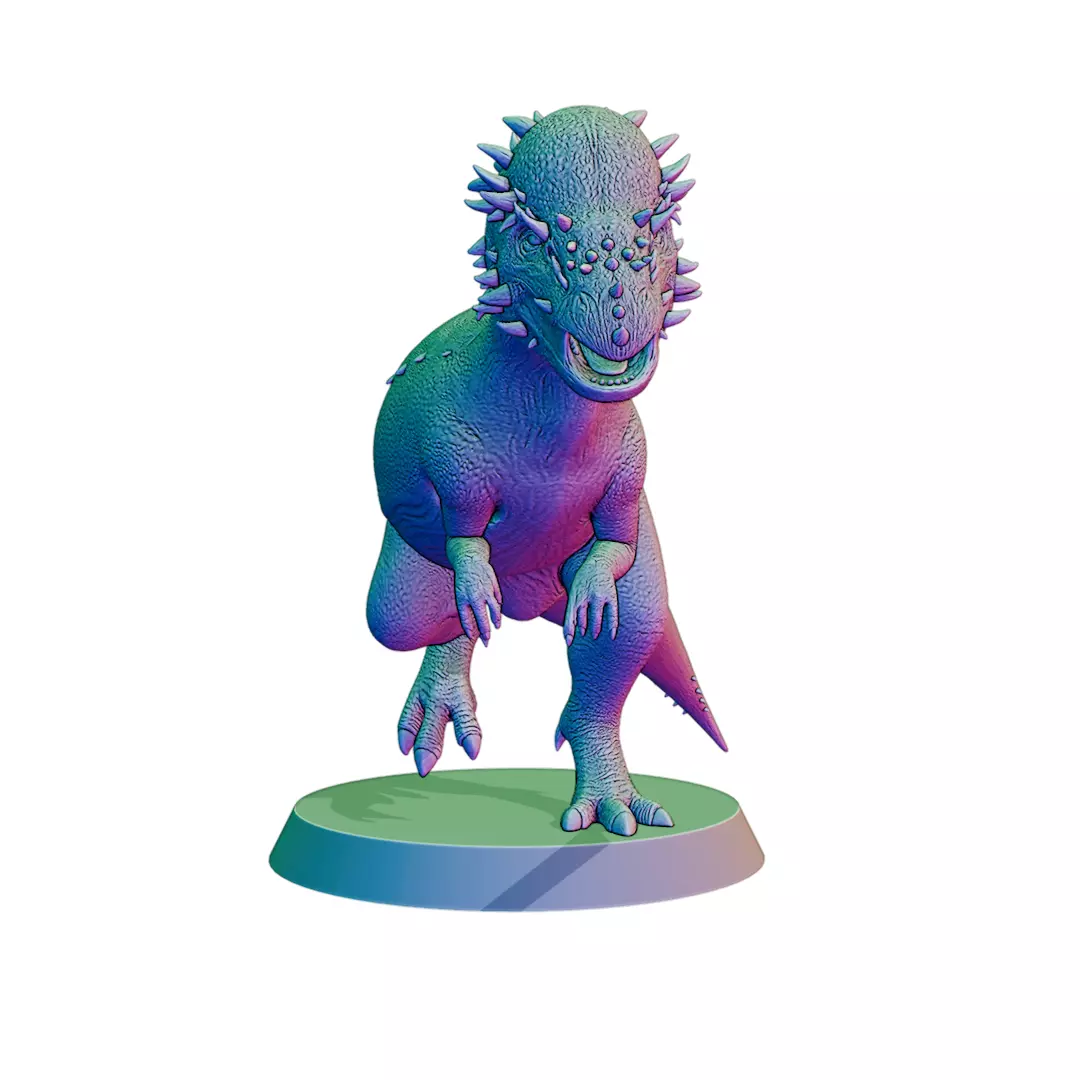 3D Printable Pachycephalosaurus Miniature 3D print model_2