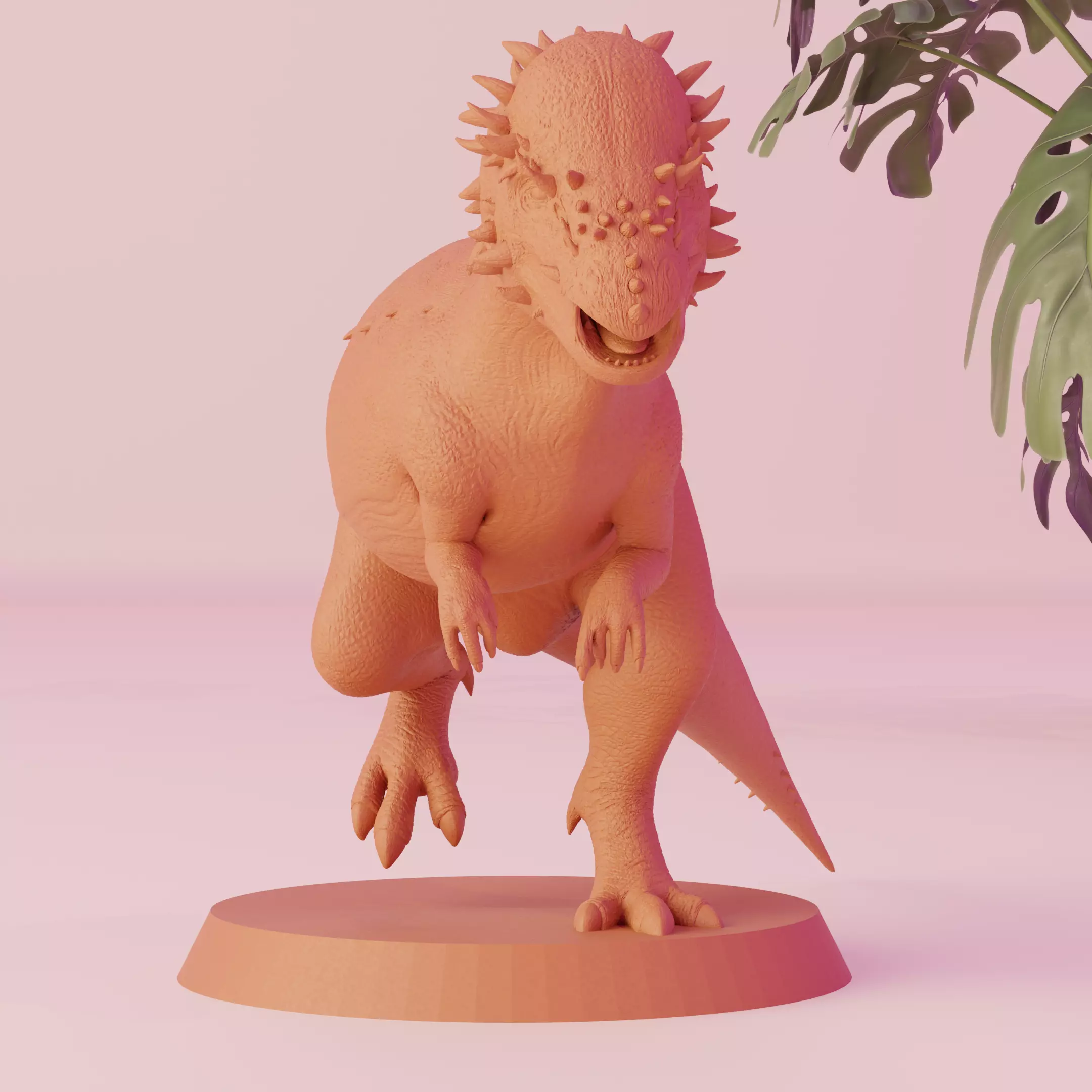 3D Printable Pachycephalosaurus Miniature 3D print model_0