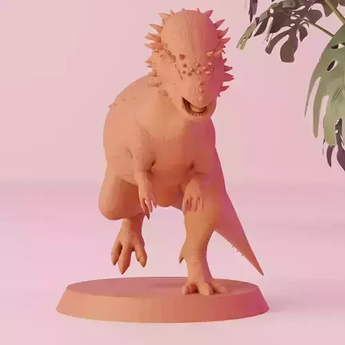 3D Printable Pachycephalosaurus Miniature