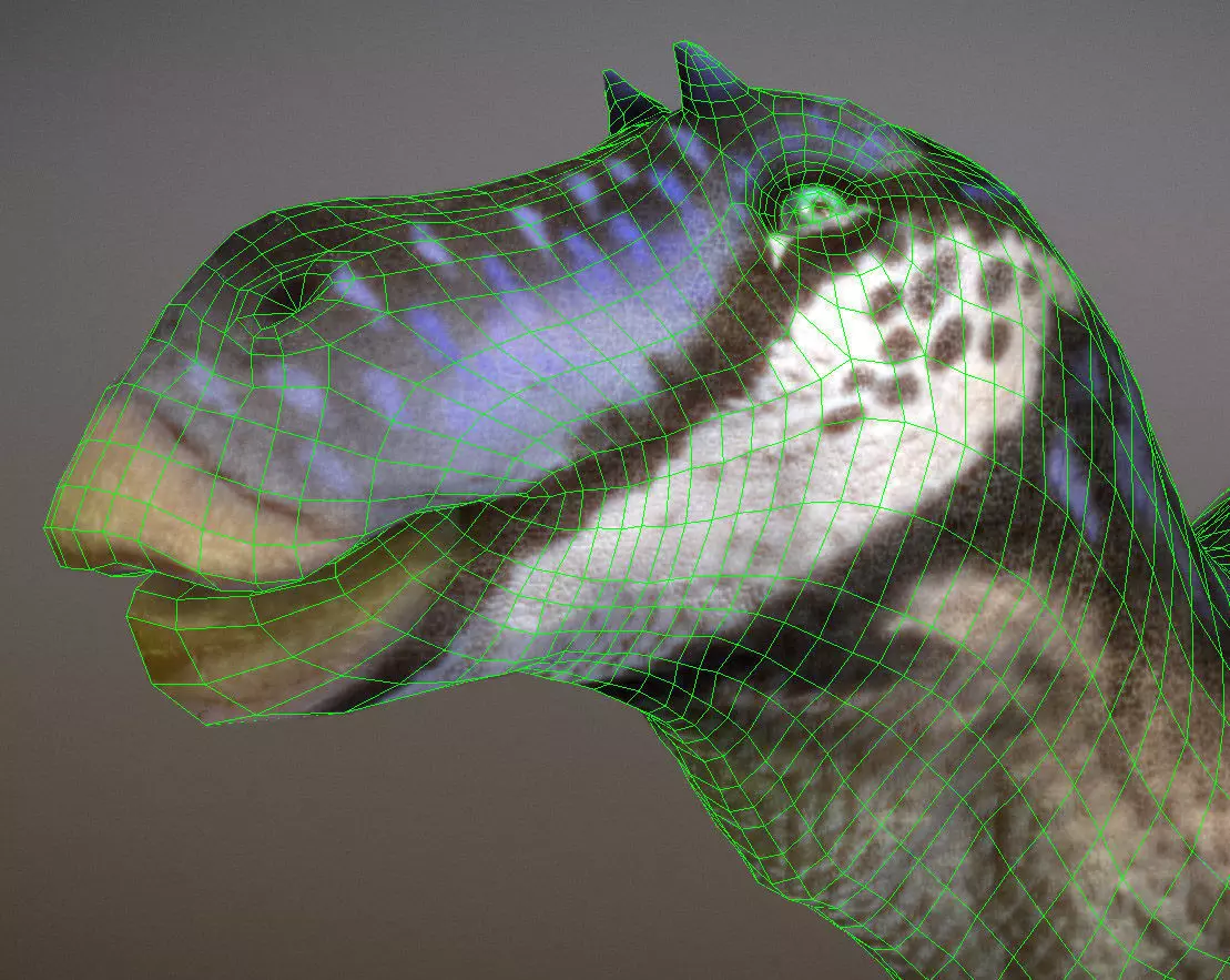 Maiasaura  The Good Mother Dinosaur Low-poly 3D model_1