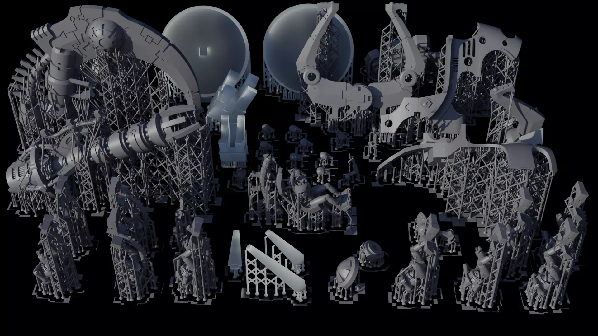 The Arks Of the ghost cyber lord doomsday cannon flyer 3D print model_3