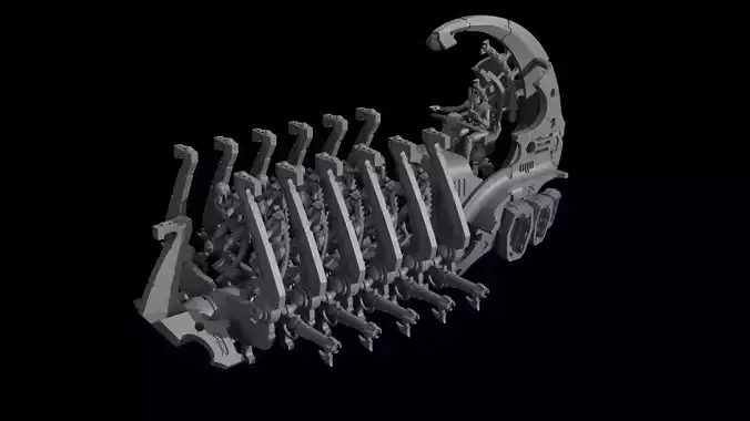 The Arks Of the ghost cyber lord doomsday cannon flyer 3D print model The Arks Of the ghost cyber lord doomsday cannon flyer 3D print model