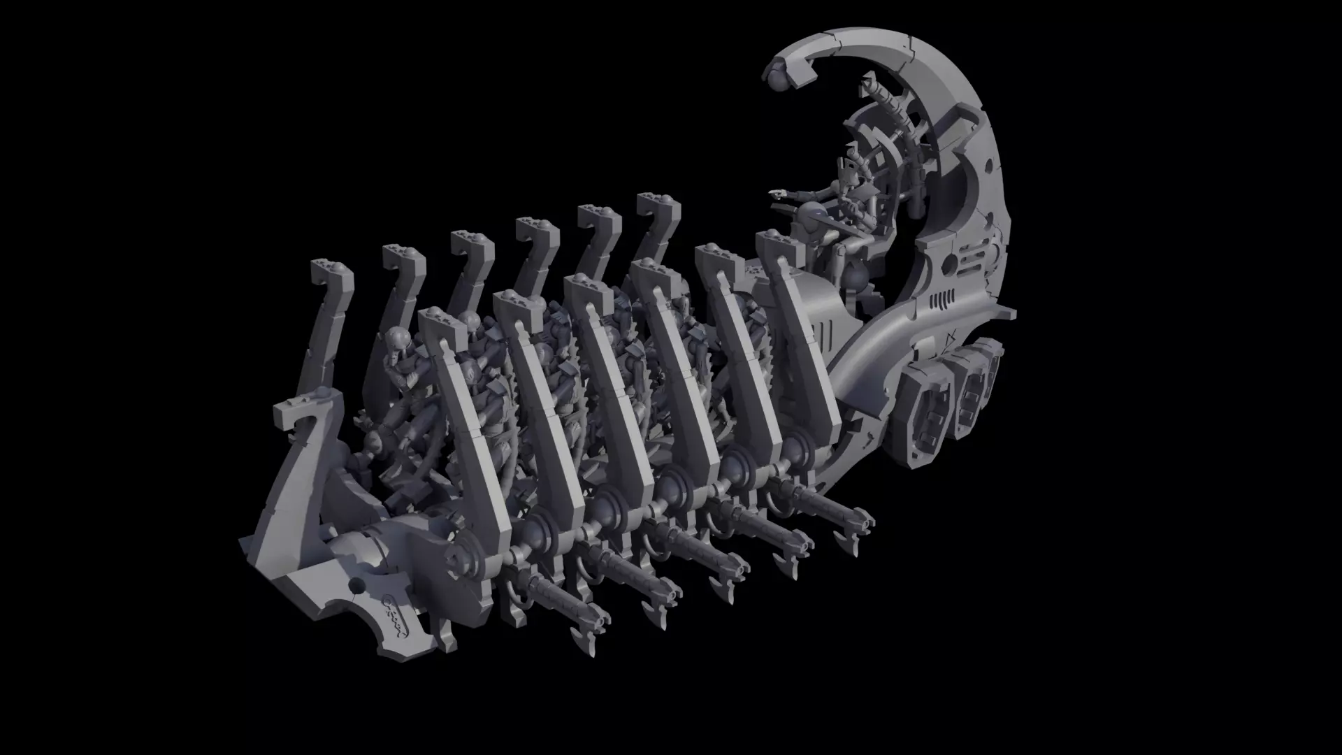 The Arks Of the ghost cyber lord doomsday cannon flyer 3D print model_0