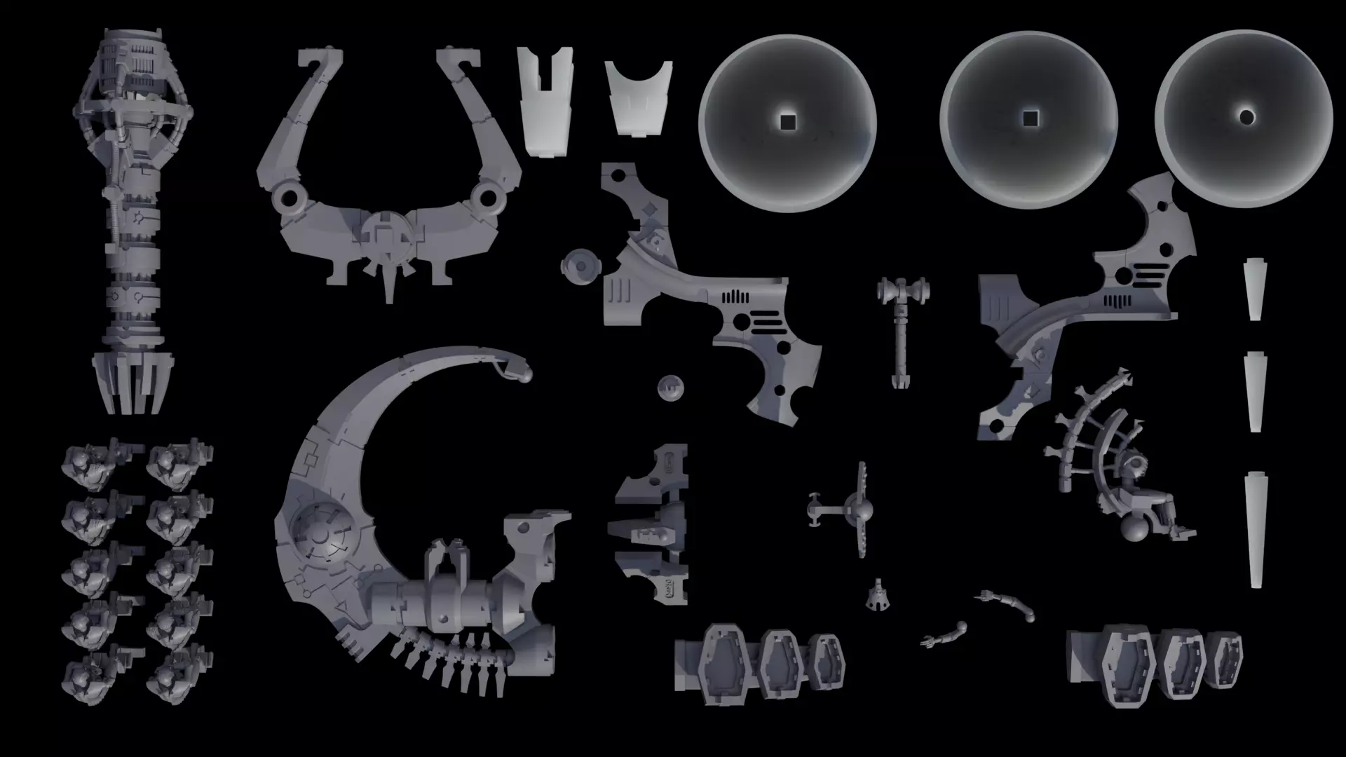 The Arks Of the ghost cyber lord doomsday cannon flyer 3D print model_2